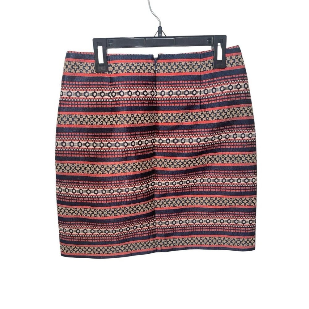LOFT PETITES Women's 0 Petite Tribal Pattern Lined Pencil Skirt - Picture 2 of 12